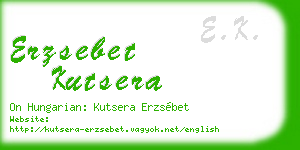 erzsebet kutsera business card